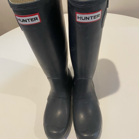 Hunter Boots Dark Navy Size 7 - Picture 3 of 8